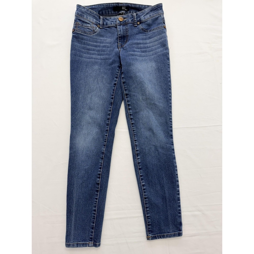 1822 Denim Skinny Jeans Womens 27 Blue Med Wash Mid Rise Slim Stretch 27x28